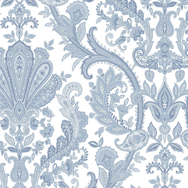 Patton Wallcoverings MD29431 Manor House Jacobean Paisley Wallpaper